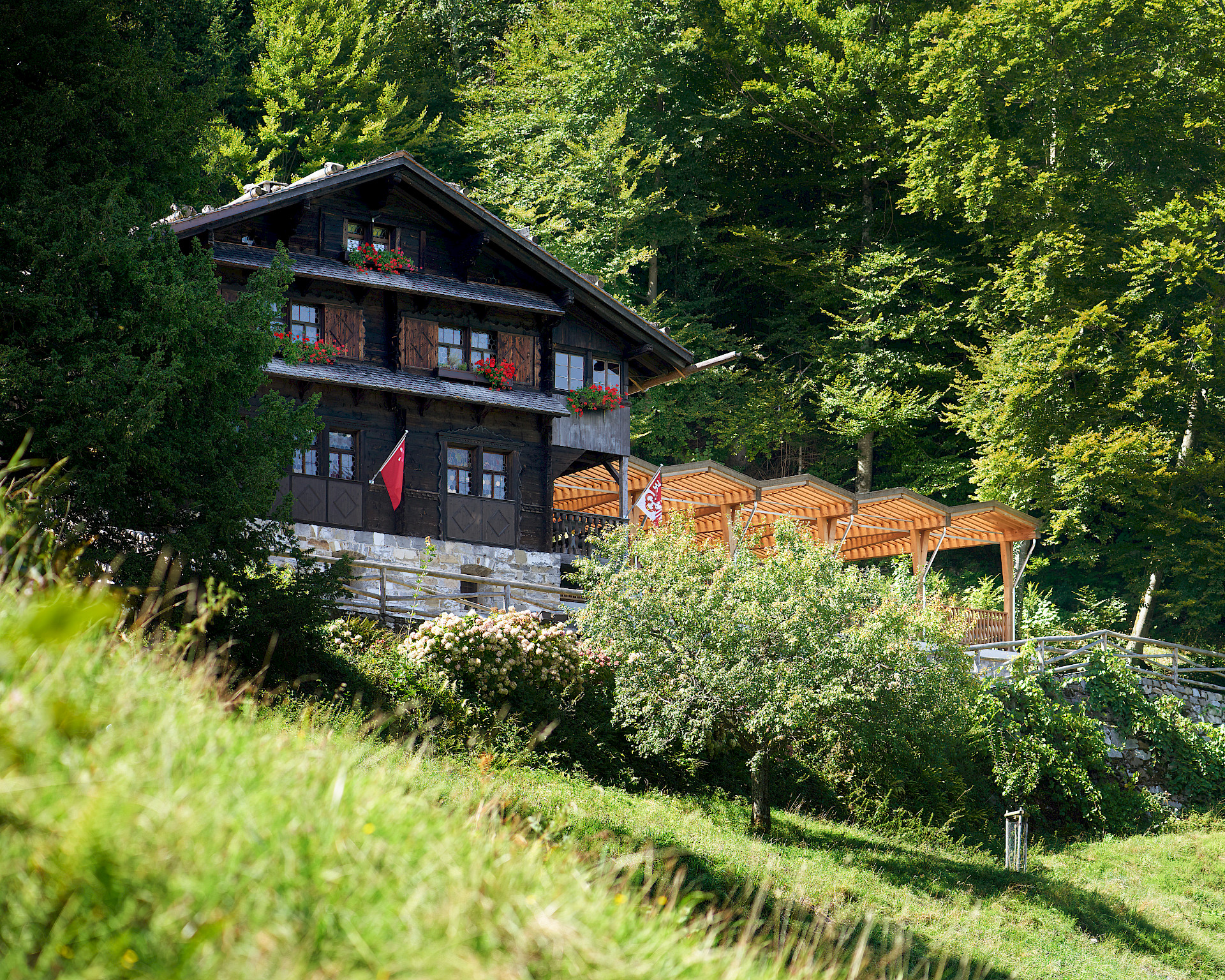 Um- und Neubauten auf dem Rütli in Seelisberg.